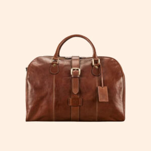 Leather Holding Bag for Carry On
