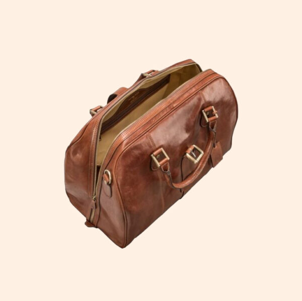 Leather Holding Bag for Carry On