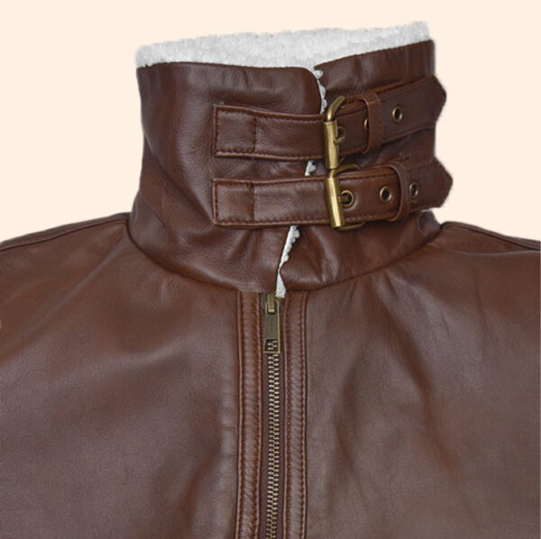 Sherpa Brown Leather Jacket