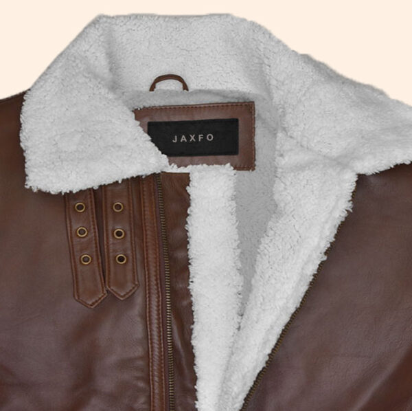 Sherpa Brown Leather Jacket