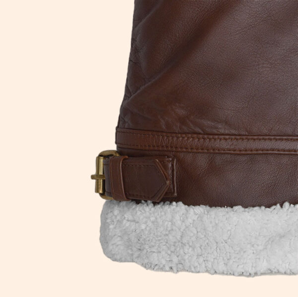 Sherpa Brown Leather Jacket
