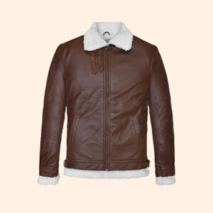 Sherpa Brown Leather Jacket